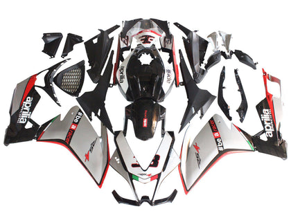 2012-2018 Aprilia RS4-50-125 Silver Black Red Fairing Kit