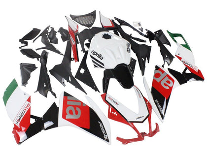 2012-2018 Aprilia RS4-50-125 Black White Red Fairing Kit