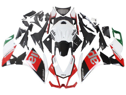 2012-2018 Aprilia RS4-50-125 Black White Red Fairing Kit
