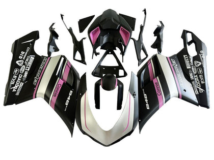 2007-2014 Ducati 1198 / 1098 / 848 Black Pink Connie Fairing Kit
