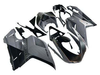 2007-2014 Ducati 1198 / 1098 / 848 Glossy Gray Black Fairing Kit