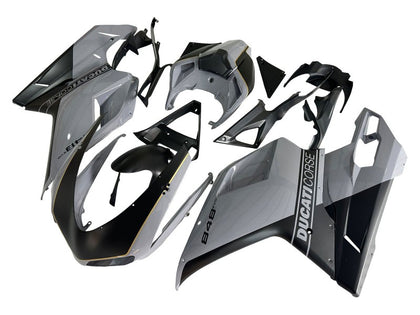 2007-2014 Ducati 1198 / 1098 / 848 Glossy Gray Black Fairing Kit