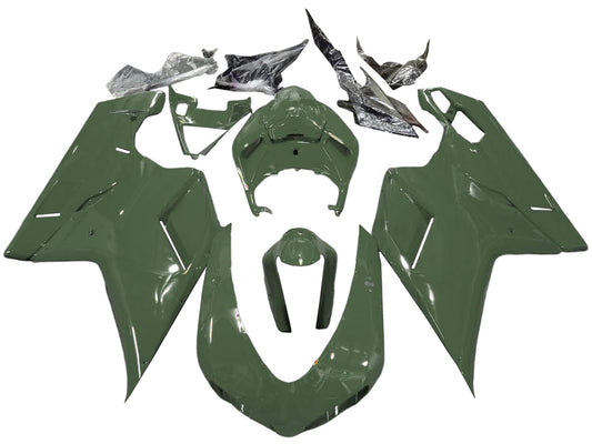 2007-2014 Glossy Dark Green Ducati 848 1098 1198 Fairing Kit