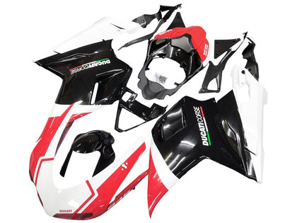 2007-2014 Ducati 1198 / 1098 / 848 Red White Black Fairing Kit