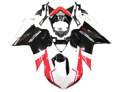 2007-2014 Ducati 1198 / 1098 / 848 Red White Black Fairing Kit
