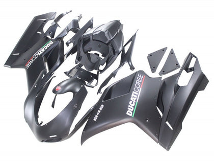 2007-2014 Ducati 1198 / 1098 / 848 Matte Black Fairing Kit