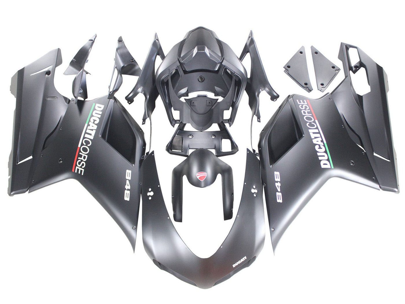 2007-2014 Matte Grey Ducati 848 Motorcycle Fairings， Purchase 2007-2014 Matte Grey Ducati 848 Motorcycle Fairings UK - UK