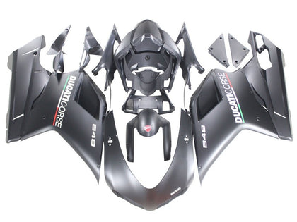 2007-2014 Ducati 1198 / 1098 / 848 Matte Black Fairing Kit