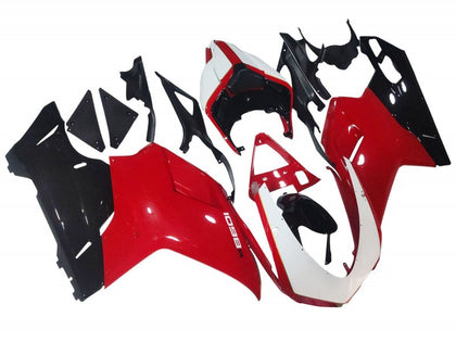 2007-2014 Ducati 1198 / 1098 / 848 Black Red Fairing Kit