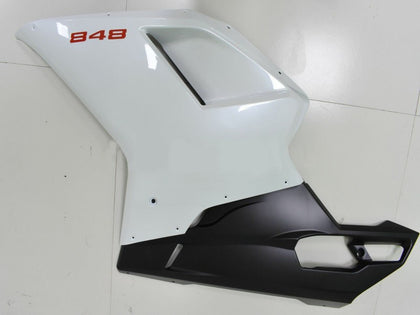 2007-2014 Ducati 1198 / 1098 / 848 White Black Fairing Kit