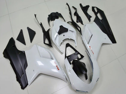 2007-2014 Ducati 1198 / 1098 / 848 White Black Fairing Kit