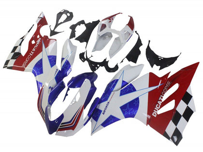 2011-2014 Ducati 899-Panigale / 1199-Panigale White Blue Red Panigale Fairing Kit