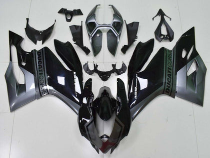 2011-2014 Ducati 899-Panigale / 1199-Panigale Glossy Black Gray Panigale Fairing Kit