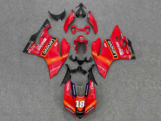 2011-2014 Red Orange Lenovo 18 Ducati Panigale 899 1199 Fairing Kit