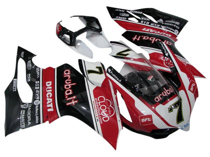 2011-2014 Ducati 899-Panigale / 1199-Panigale White Red Black Panigale Fairing Kit