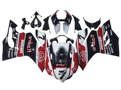 2011-2014 Ducati 899-Panigale / 1199-Panigale White Red Black Panigale Fairing Kit