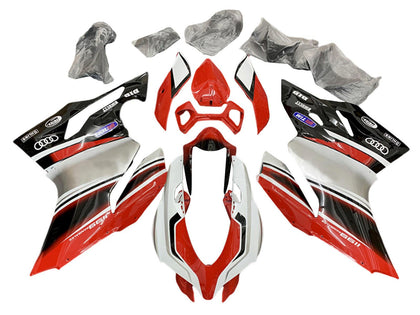 2011-2014 Ducati 899-Panigale / 1199-Panigale Red White Black Panigale Fairing Kit