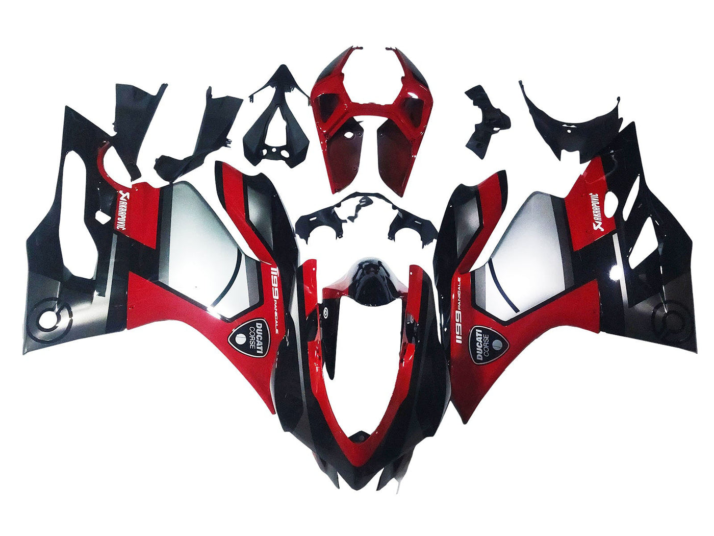 2011-2014 Red Black Ducati Panigale 899 1199 Fairing Kit