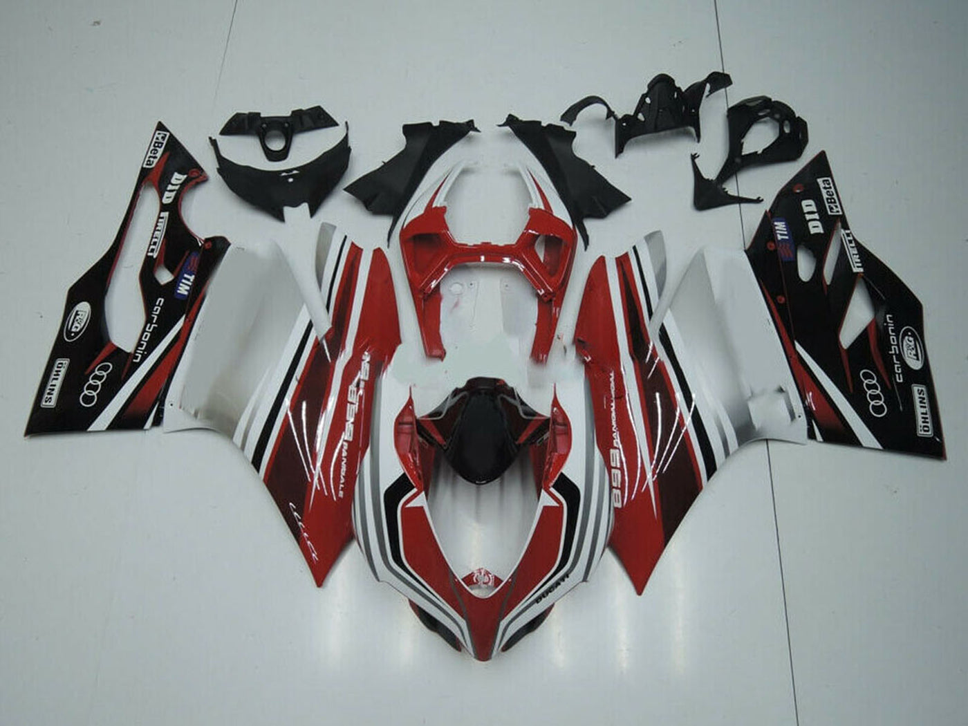 2011-2014 Red Black White Ducati Panigale 899 1199 Fairing Kit