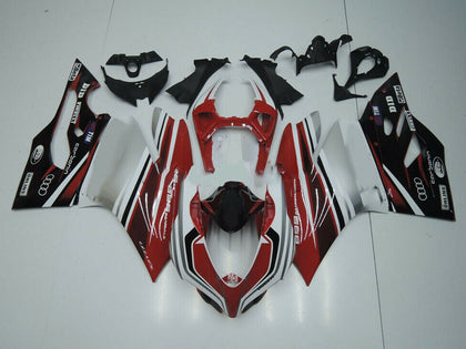 2011-2014 Ducati 899-Panigale / 1199-Panigale Red Black White Panigale Fairing Kit