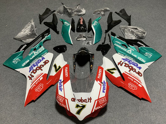 2011-2014 Red White Green Avis Valsir 7 Ducati Panigale 899 1199 Fairing Kit