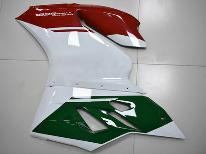 2011-2014 Ducati 899-Panigale / 1199-Panigale White Red Dark Green Panigale Fairing Kit