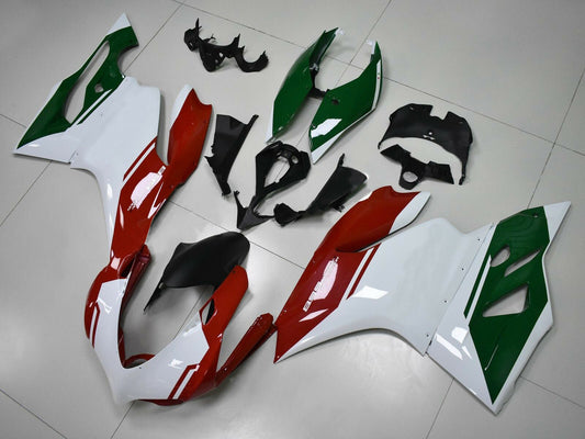 2011-2014 White Red Dark Green Ducati Panigale 899 1199 Fairing Kit