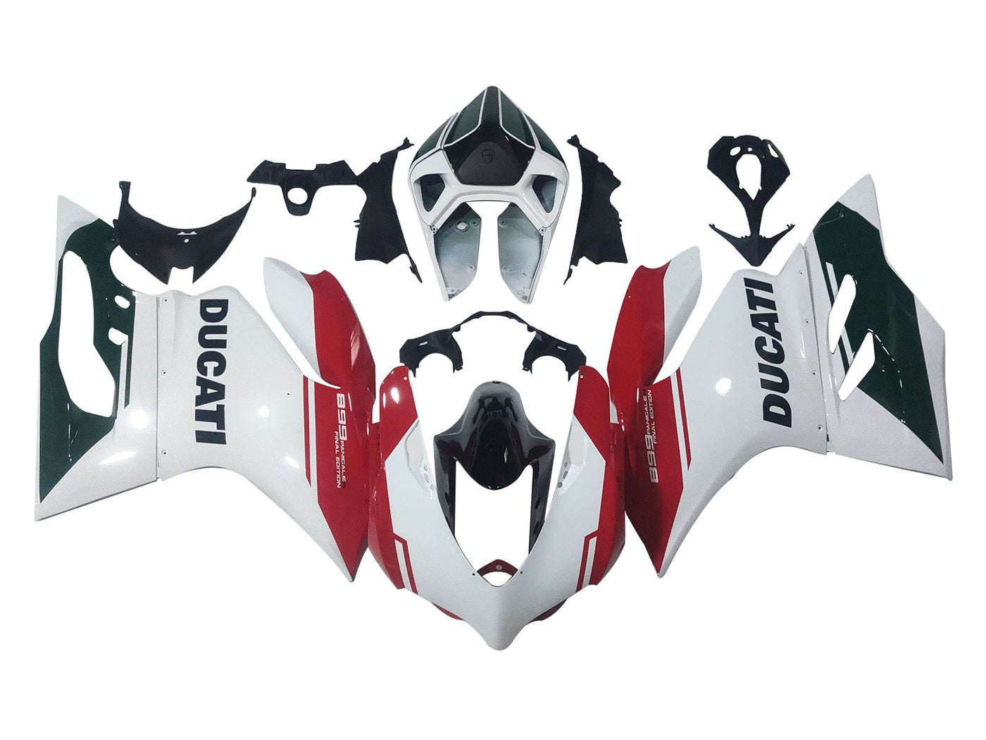 2011-2014 Red White Black Ducati Ducati Panigale 899 1199 Bike Fairings Fairing Kit
