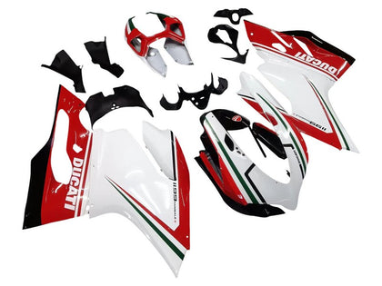2011-2014 Ducati 899-Panigale / 1199-Panigale White Red Black Panigale Fairing Kit