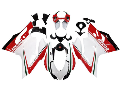 2011-2014 Ducati 899-Panigale / 1199-Panigale White Red Black Panigale Fairing Kit