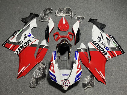 2011-2014 Ducati 899-Panigale / 1199-Panigale Red White Black Flex Box Valsir 04 Panigale Fairing Kit