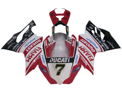 2011-2014 Ducati 899-Panigale / 1199-Panigale Red White Black Fiamm Valsir 7 Panigale Fairing Kit