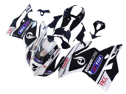 2011-2014 Ducati 899-Panigale / 1199-Panigale White Black Blue Fiamm Ficc Panigale Fairing Kit