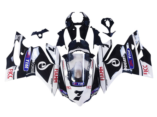 2011-2014 White Black Blue Fiamm Ficc Ducati Panigale 899 1199 Fairing Kit
