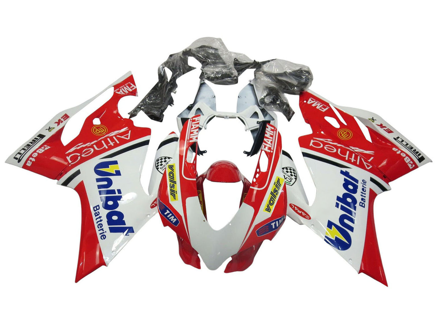 2011-2014 White Red Blue Valsir Fiamm Ducati Panigale 899 1199 Fairing Kit
