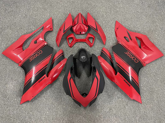2015-2020 Black Red Corse Ducati 959 1299 Fairing Kit