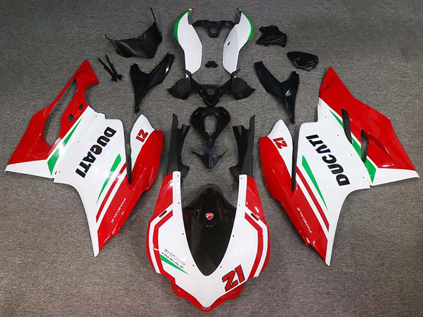2015-2020 Red White Black 21 Ducati 959 1299 Fairing Kit