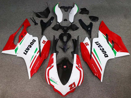 2015-2020 Ducati 959-Panigale / 1299-Panigale Red White Black 21 Fairing Kit