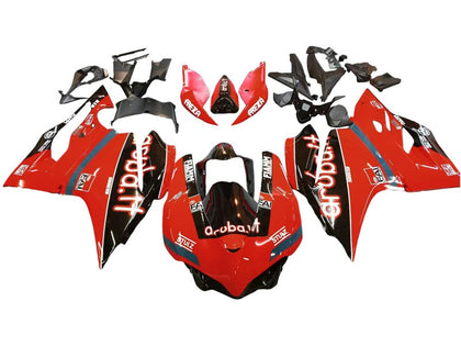 2015-2020 Ducati 959-Panigale / 1299-Panigale Red Black Fiamm Fairing Kit