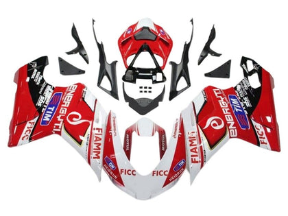 2015-2020 Ducati 959-Panigale / 1199-Panigale / 1299-Panigale Red White Ficc Fiamm Fairing Kit