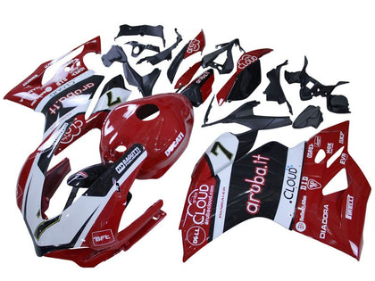 2015-2020 Ducati 959-Panigale / 1299-Panigale Red White Black Fairing Kit