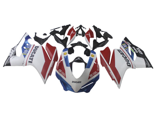 2015-2020 Blue White Red Ducati 959 1299 Fairing Kit