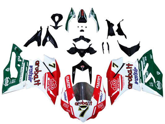 2015-2020 Red White Green Valsir Fiamm 7 Ducati 959 1299 Fairing Kit
