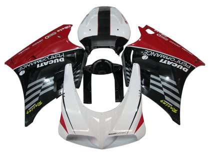 1993-2005 Ducati 998 / 996 / 916 / 748 White Black Red Racing Fairing Kit