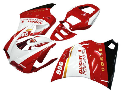 1993-2005 Ducati 998 / 996 / 916 / 748 Red White Fairing Kit
