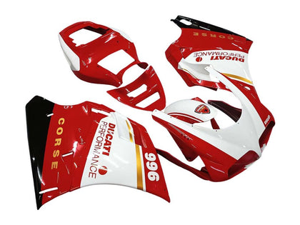 1993-2005 Ducati 998 / 996 / 916 / 748 Red White Fairing Kit