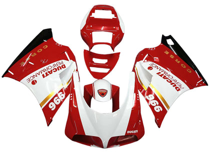 1993-2005 Ducati 998 / 996 / 916 / 748 Red White Fairing Kit