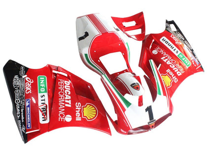 1993-2005 Ducati 998 / 996 / 916 / 748 White Black Fairing Kit