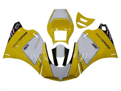 1993-2005 Ducati 998 / 996 / 916 / 748 Yellow White Fairing Kit