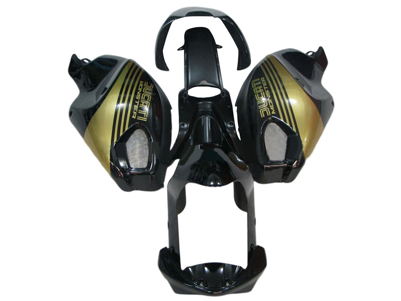 2008-2012 Black Gold Ducati Ducati Monster 696 796 1100 1100S Fairing Kit
